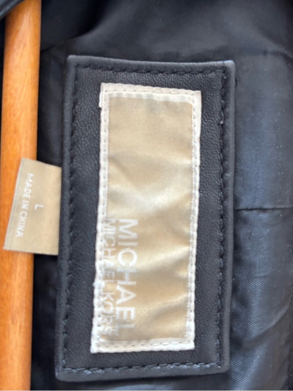 MICHAEL Michael Kors Black Quilted Detail Leather Jacket - Picture 2 of 6